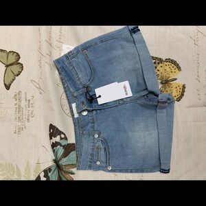 Hudson girls Bria roll hem short NWT